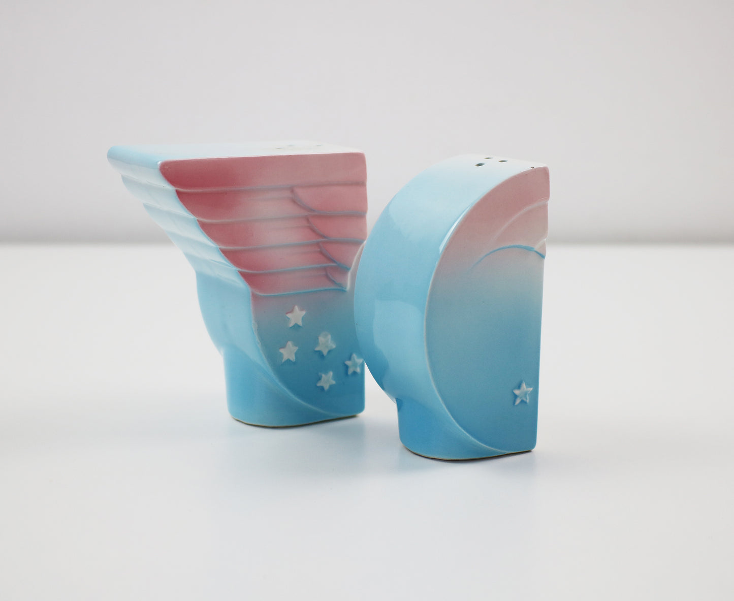 Wings and Stars salt and pepper shaker set by Pelzman Designs for Vandor.