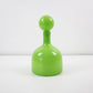 Large green glass decanter with glass ball stopper