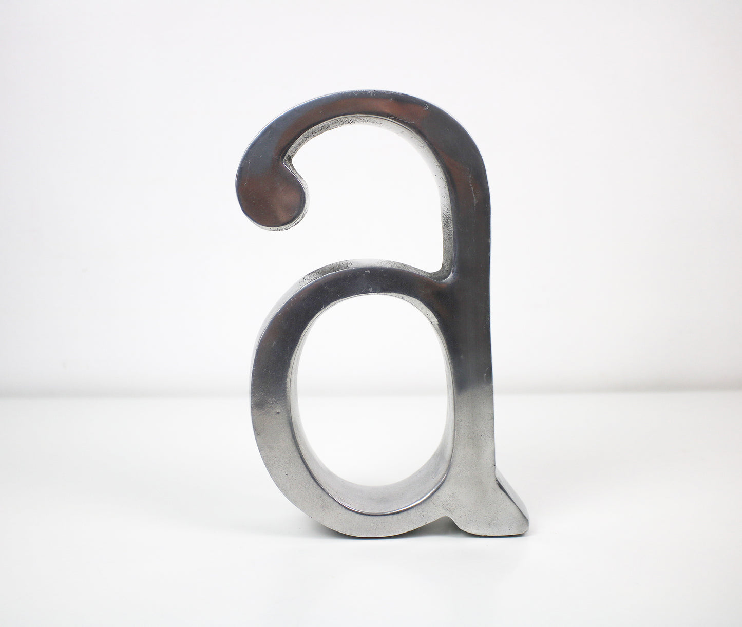 Vintage large A to Z bookends - polished