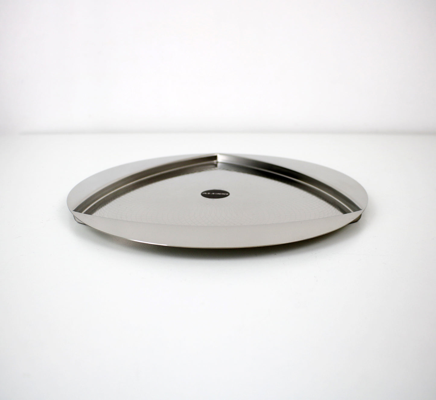 Alessi Trifolio tray in steel by Franco Grignani 1970s