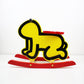 keith haring radiant baby rocker by Vilac France 1990s vintage item rare yellow version colour