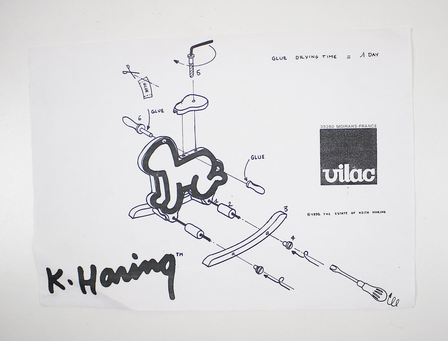 1990s Keith Haring radiant baby rocker - unused vintage collector's item