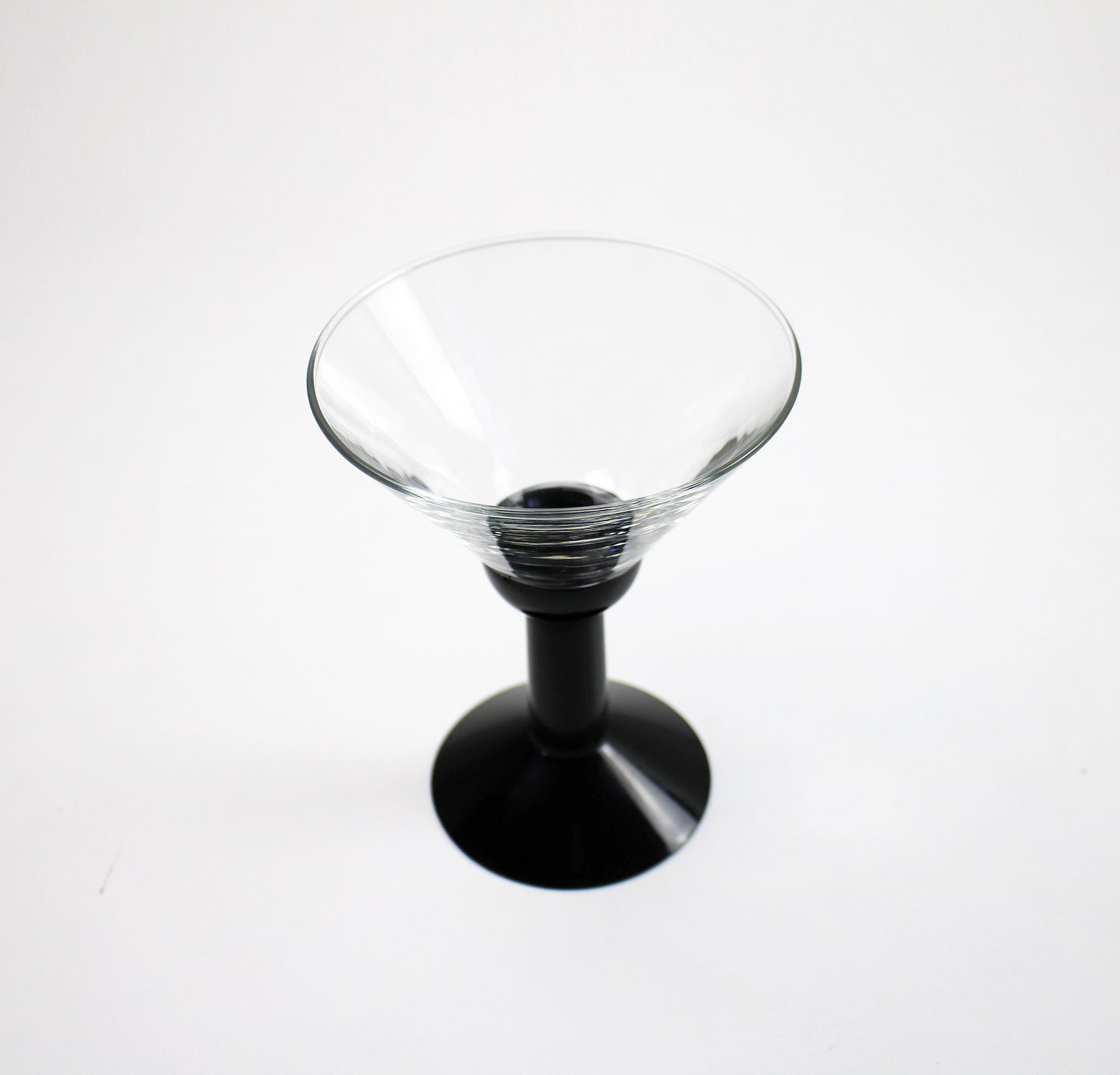 C Jørgensen for Bodum - Pairs of 1980s Oktett glass and plastic martini cocktail glasses