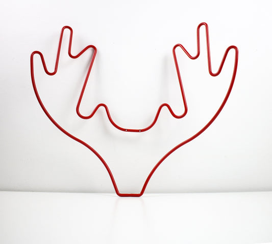 Alexander Taylor wire Antlers coat rack in red - preloved and rare