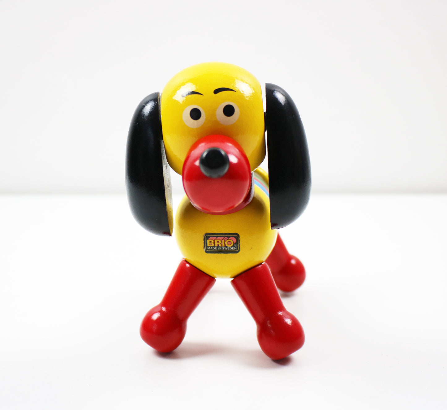 Brio Puck dog - Swedish wooden dog 1970s (collectors' display item only)